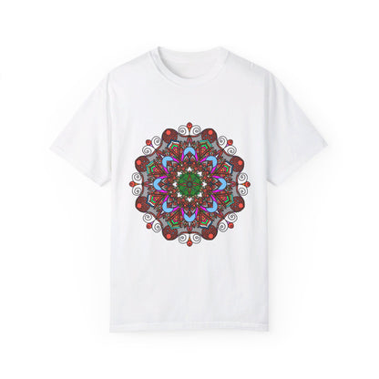 Hand-Drawn Mandala Art featured on a comfortable T-Shirt