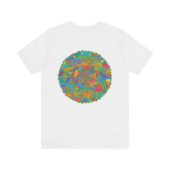 Vibrant Mandala T-Shirt featuring intricate spiritual design promoting peace and harmony