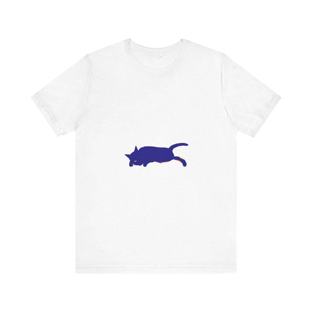 Soft and comfortable black cat mystery watercolor t-shirt with unique design