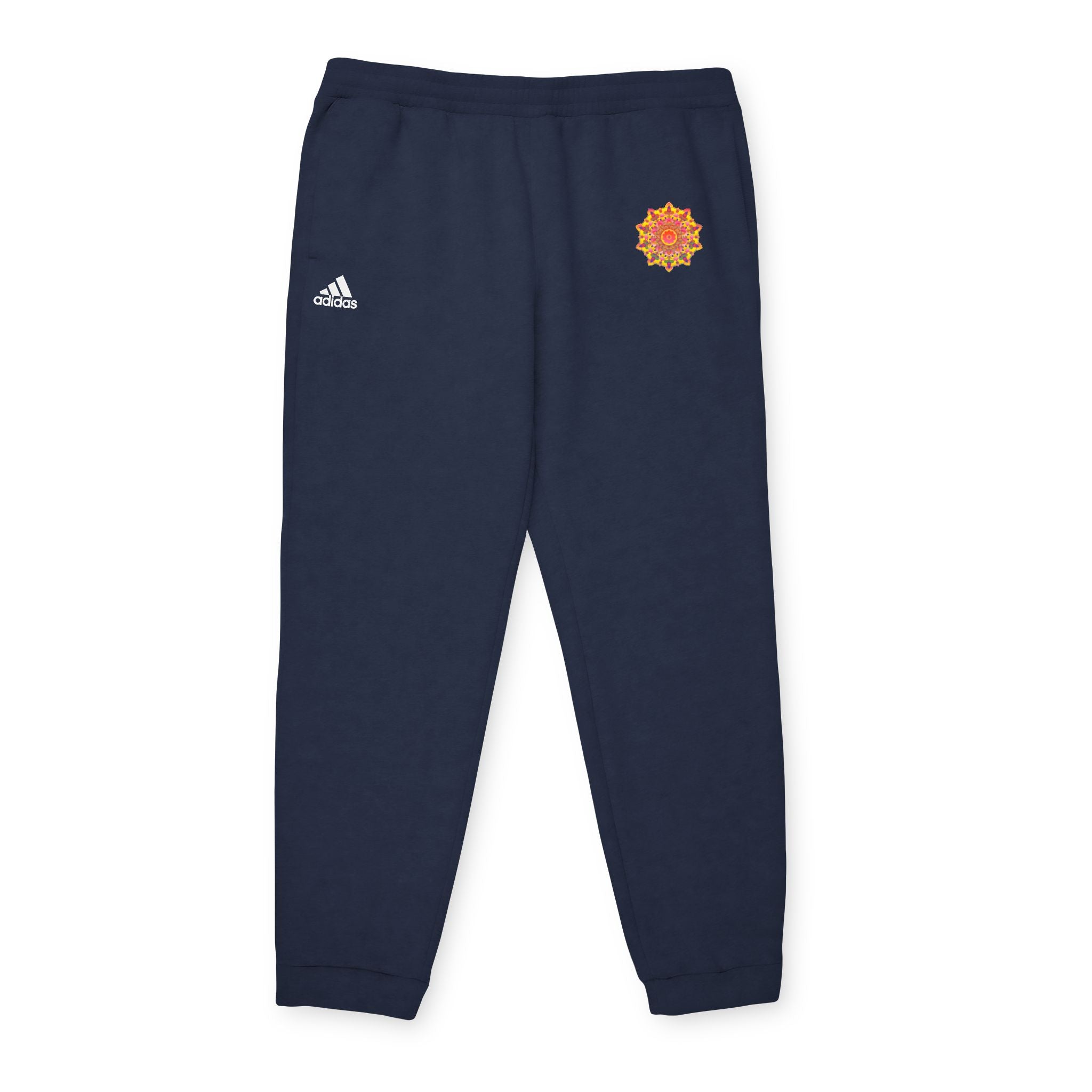 Joggers in pile Adidas con mandala psichedelico