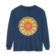 Colorful and detailed Intricate Mandala Long Sleeve T-Shirt - Vibrant Art with a vibrant and intricate mandala print