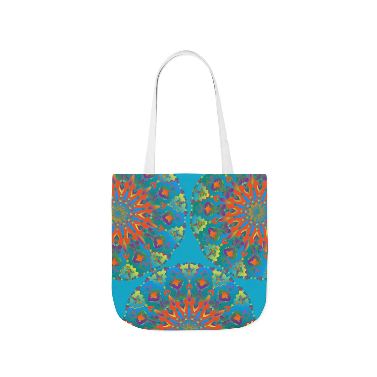 Canvas Tote Bag in Bright Tropical Colors for Summer Fun