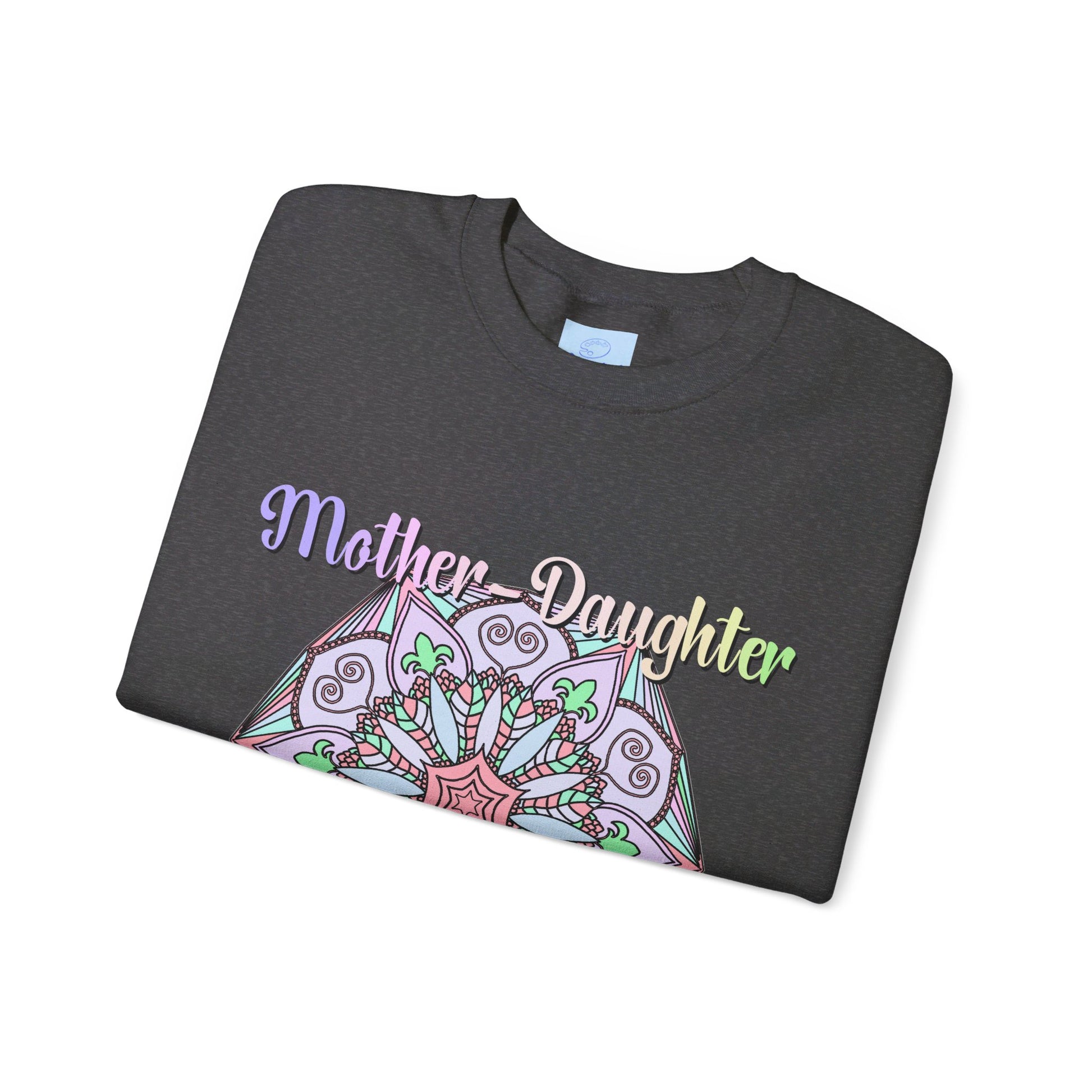 A cozy and sentimental unisex crewneck sweatshirt celebrating the special bond between mother and daughter, making it the perfect birthday gift for Mom