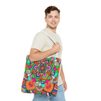 Colorful Mandala Tote Bag — Vibrant Boho All-Over Print Beach & Market Tote