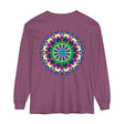  Unisex t-shirt with a vibrant and detailed mandala print on the sleeves