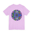 Vibrant Mandala T-Shirt featuring intricate design and vibrant colors promoting spiritual peace and positivity, perfect for yoga and meditation enthusiasts