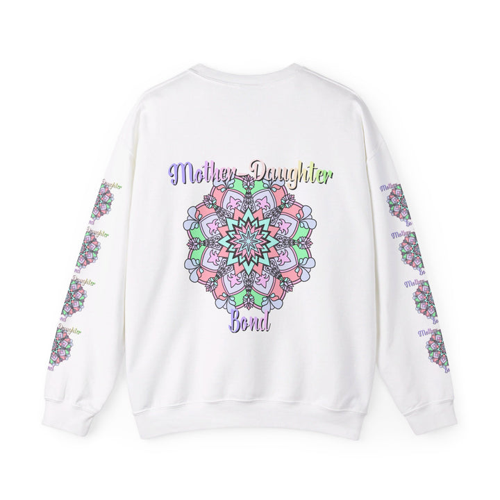 Mother-Daughter Bond Unisex Heavy Blend™ Crewneck Sweatshirt - Perfect Gift for Mom, featuring a beautiful design symbolizing the special bond between a mother and daughter, ideal for birthday presents