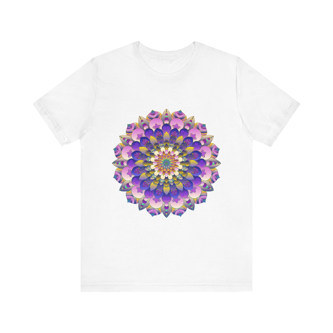 Colorful Mandala Flower T-Shirt - Spiritual Art featuring intricate and vibrant floral design perfect for expressing your spiritual side