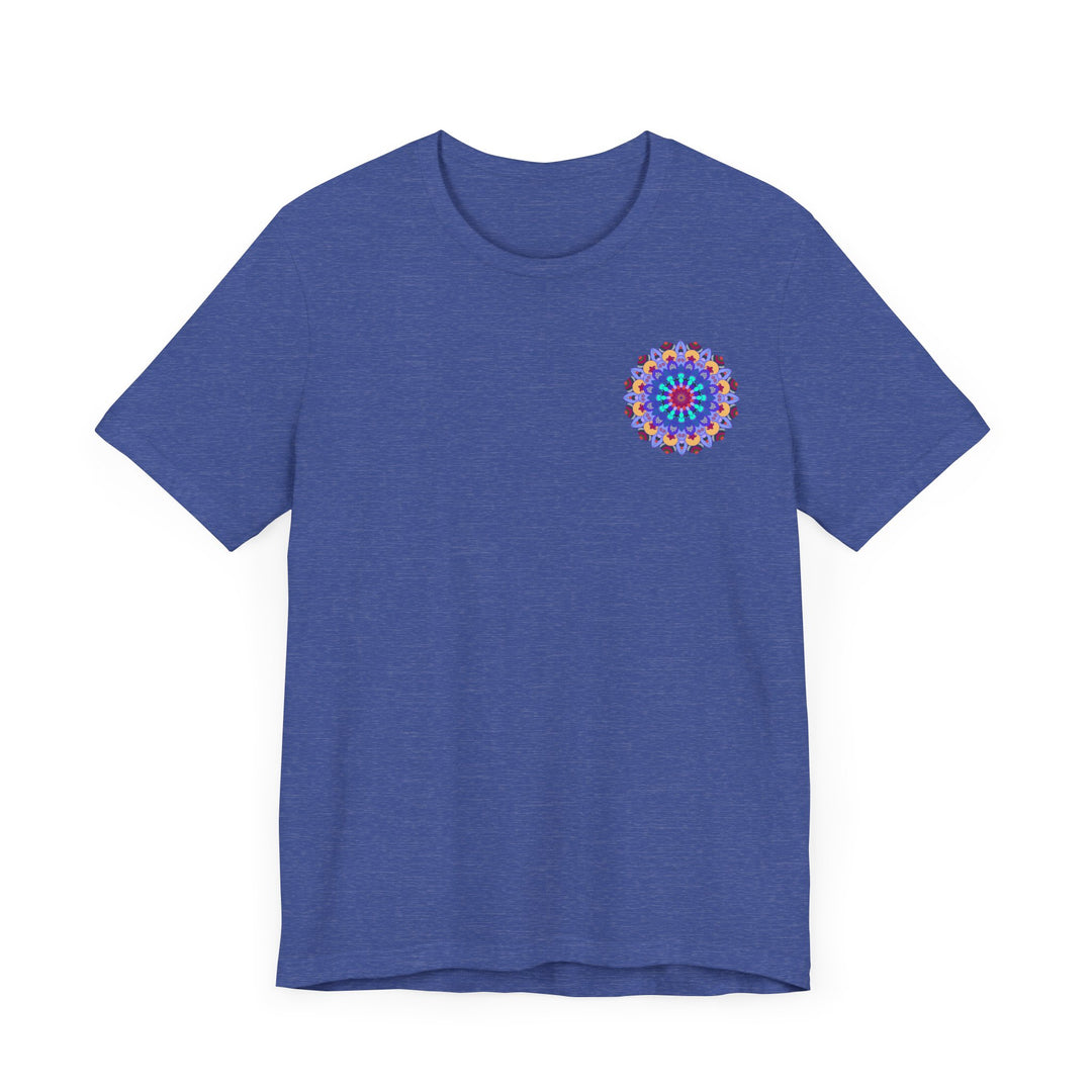 Mandala Peace & Harmony T-Shirt - Spiritual Art: A vibrant, colorful t-shirt featuring a beautiful mandala design symbolizing peace and harmony