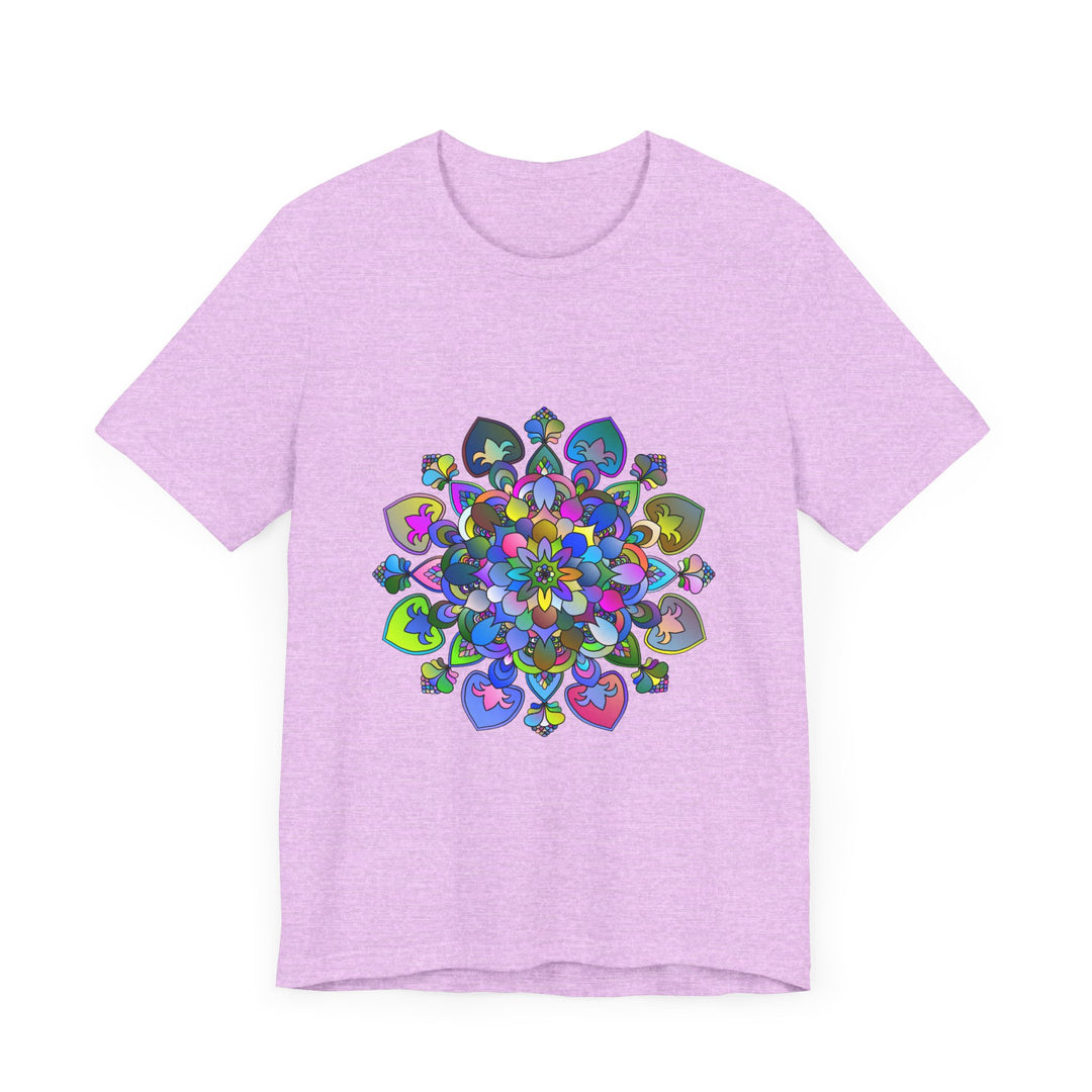 Vibrant Mandala T-Shirt featuring an intricate and colorful design inspired by traditional art