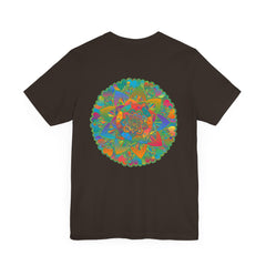 Colorful mandala t-shirt representing inner peace and spiritual harmony