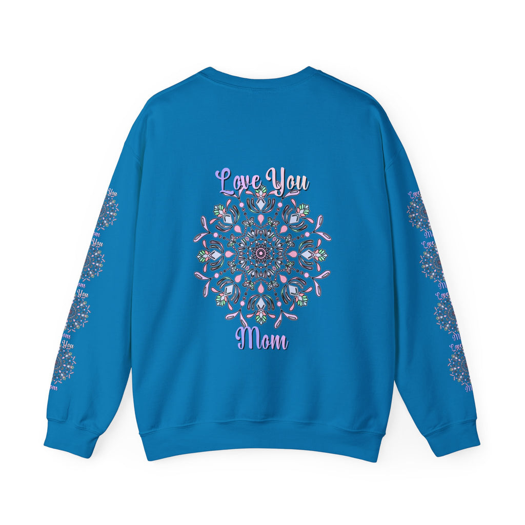 Felpa Mandala "Mamma Potente" in Morbide Tonalità Pastello