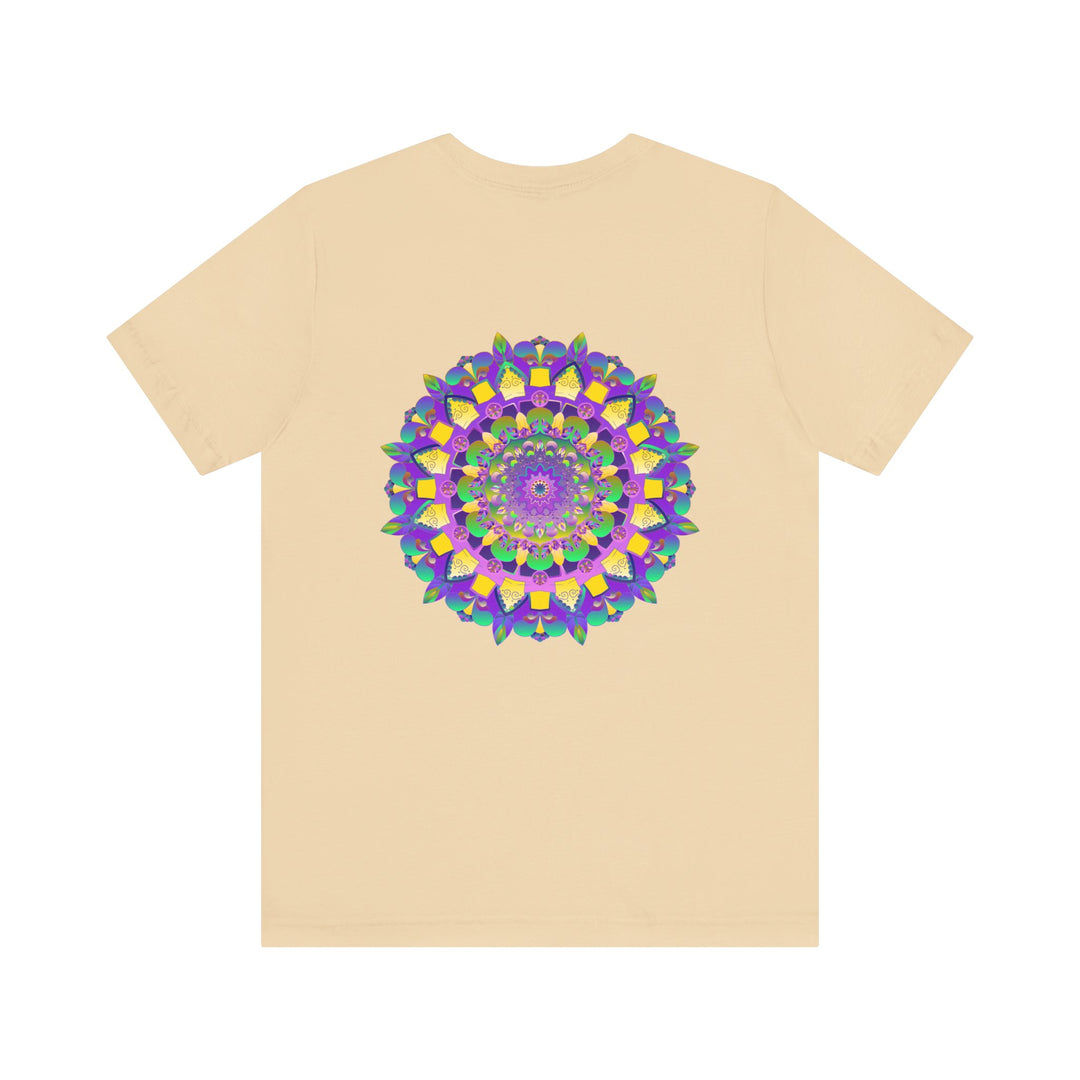 Vibrant Mandala Tee with intricate spiritual design symbolizing peace and harmony