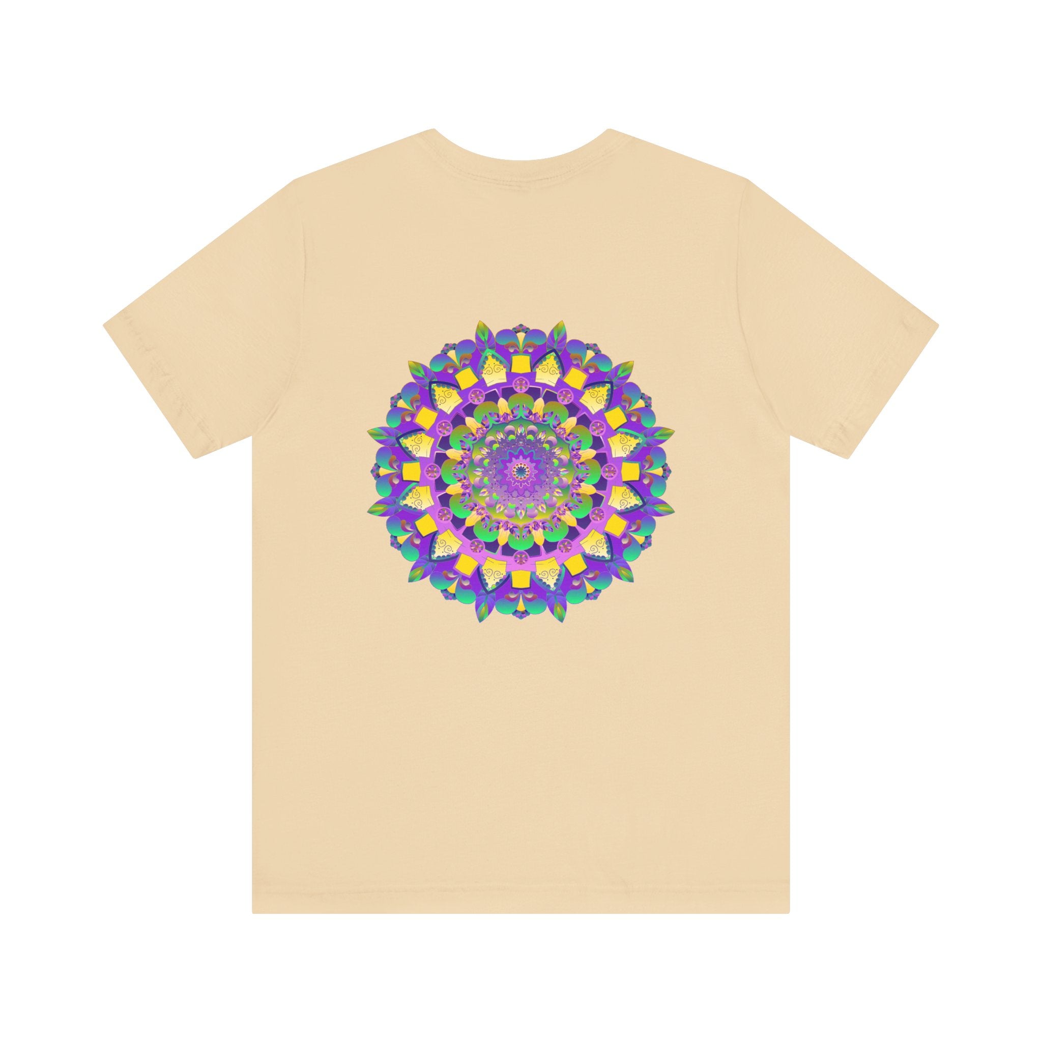 Vibrant Mandala Tee with intricate spiritual design symbolizing peace and harmony