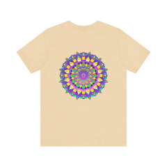 Vibrant Mandala Tee with intricate spiritual design symbolizing peace and harmony
