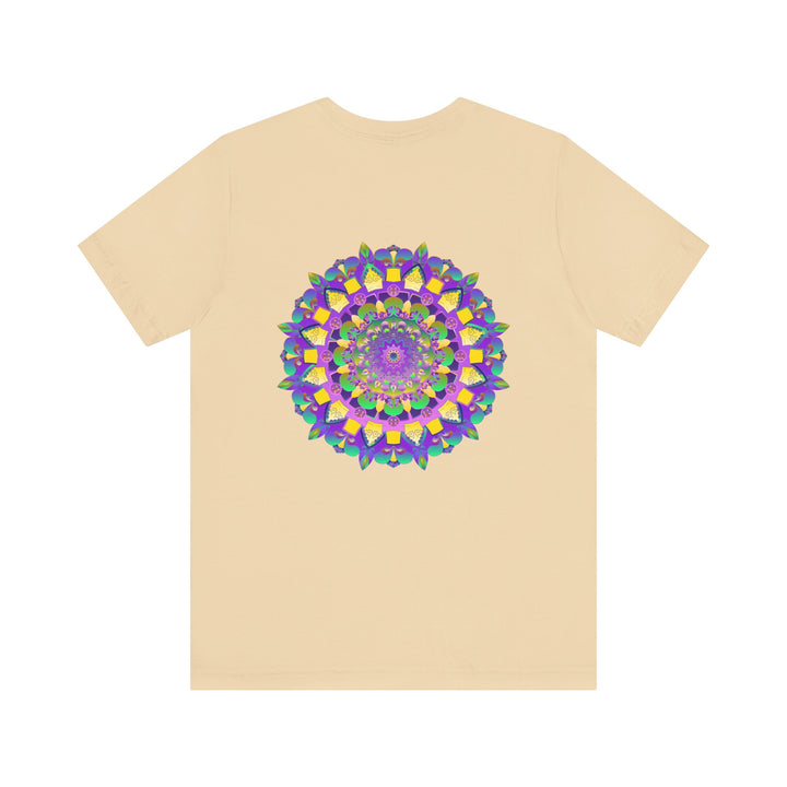 Vibrant Mandala Tee with intricate spiritual design symbolizing peace and harmony