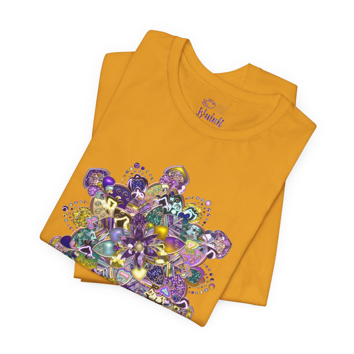 Unisex Floral Jewel Mandala T-Shirt