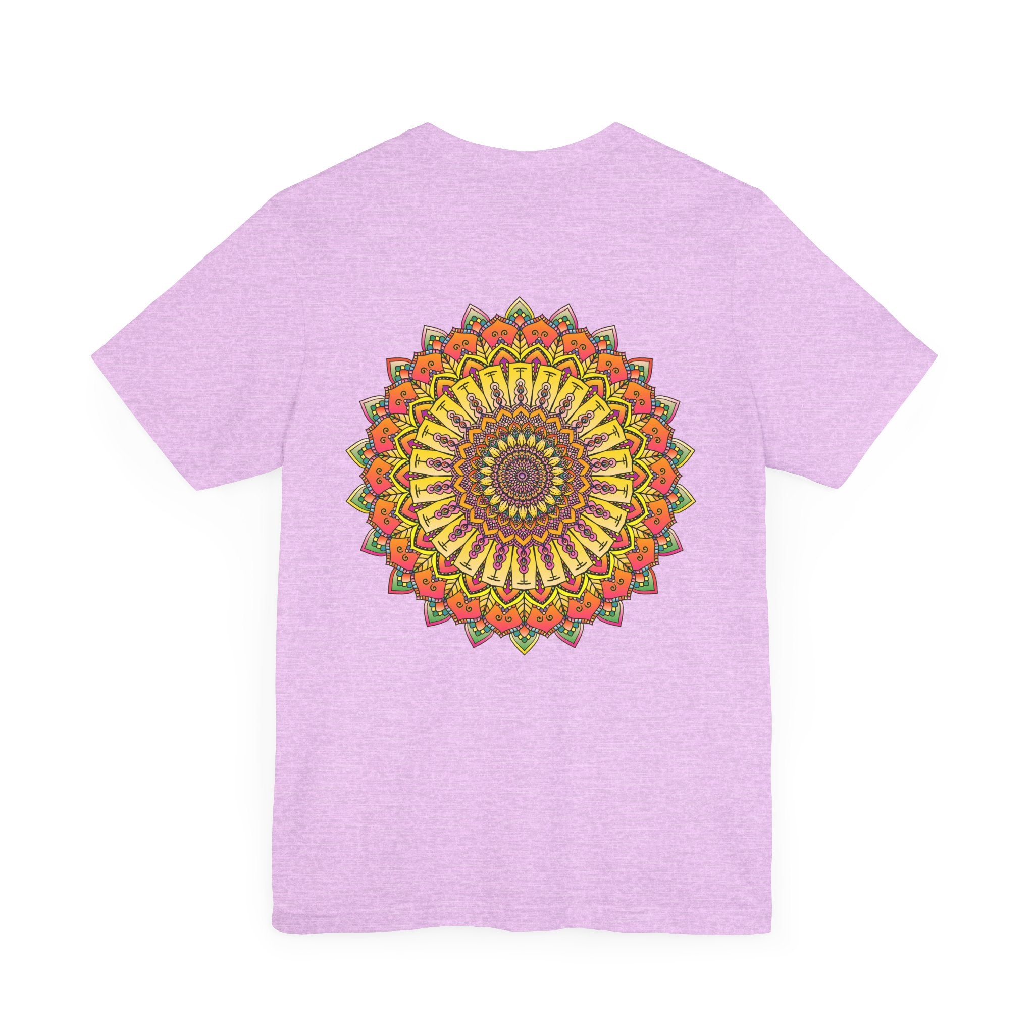 A stunning and colorful Vibrant Mandala Tee, featuring a beautiful design symbolizing Peace and Harmony