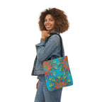 Canvas Tote Bag in Bright Tropical Colors for Summer Fun