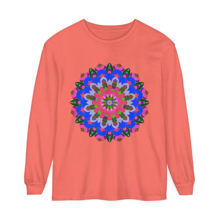 Colorful Mandala Long Sleeve T-Shirt for Trendy Look