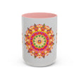 Beautiful and serene mandala art on ceramic coffee mug