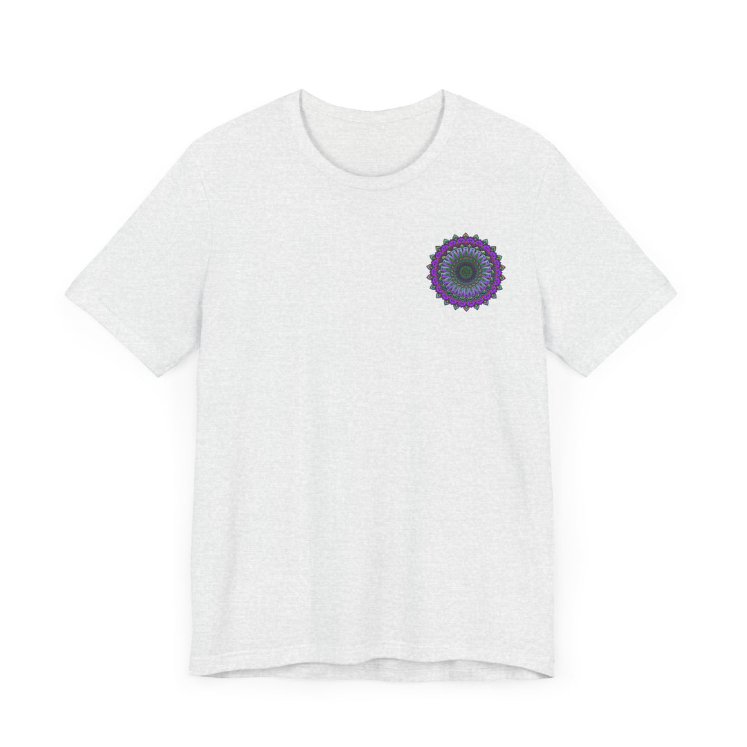 A beautiful mandala tee featuring intricate designs symbolizing spiritual peace and harmony, perfect for those seeking inner tranquility and balance