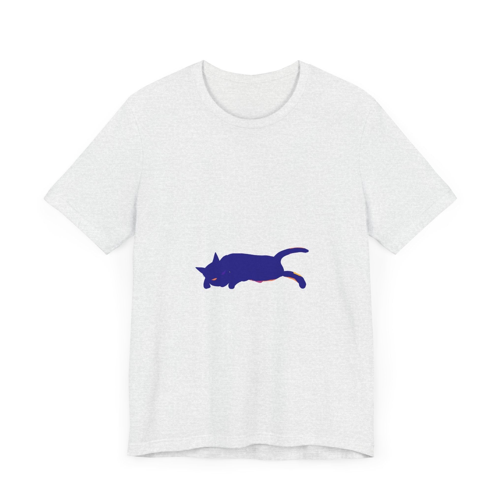 Black Cat Mystery soft watercolor t-shirt featuring a beautiful, vibrant design