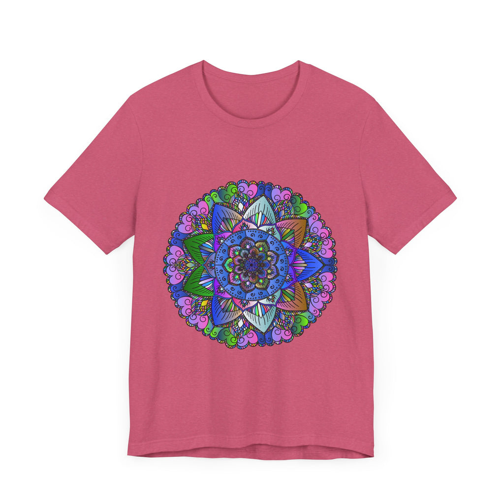 Vibrant and intricate mandala art design on a stylish t-shirt