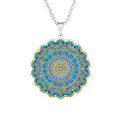 Kaleidoscope Mandala Pendant Necklace