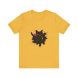 A vibrant and eye-catching Black Cat Mystery T-Shirt, featuring bold and colorful design