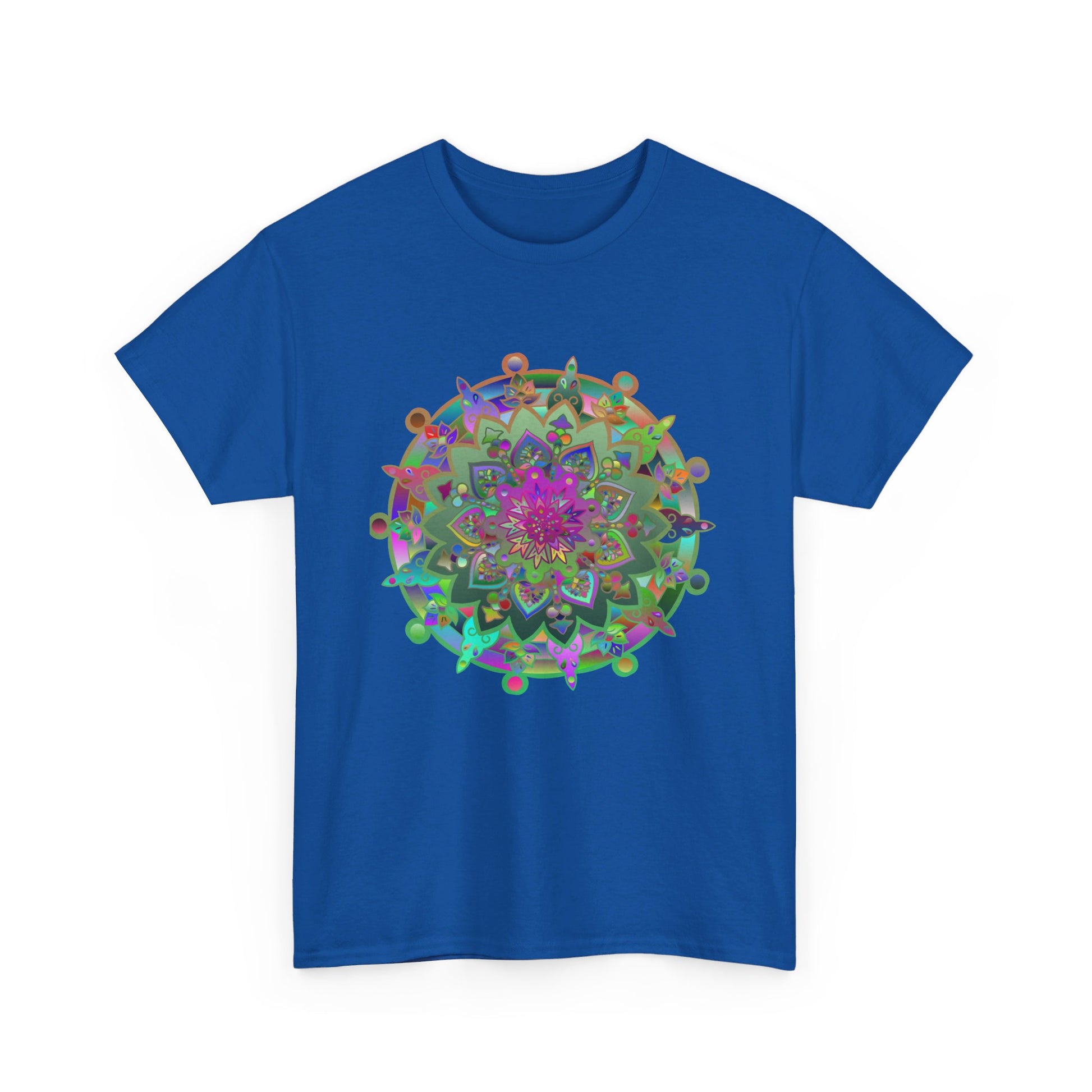 Unique and meaningful mandala pattern on comfortable white tshirt