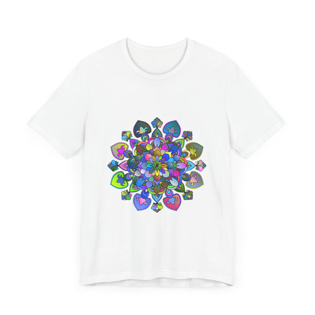 Vibrant Mandala T-shirt featuring intricate and colorful design inspired by traditional art