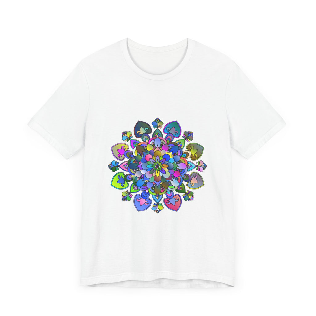 Vibrant Mandala T-shirt featuring intricate and colorful design inspired by traditional art