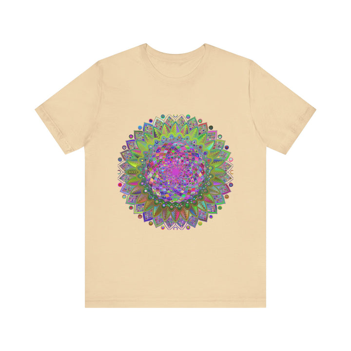 Vibrant Mandala Tee featuring colorful geometric art in a mesmerizing design