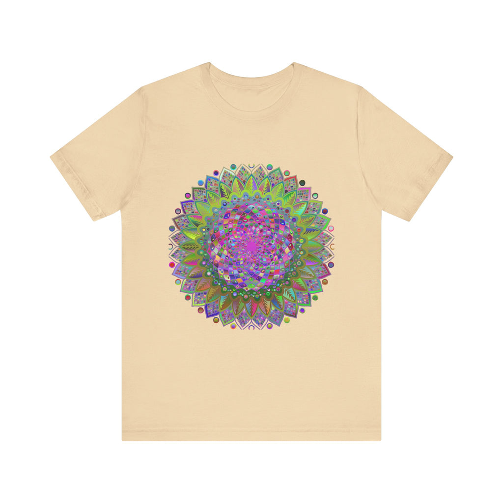 Vibrant Mandala Tee featuring colorful geometric art in a mesmerizing design