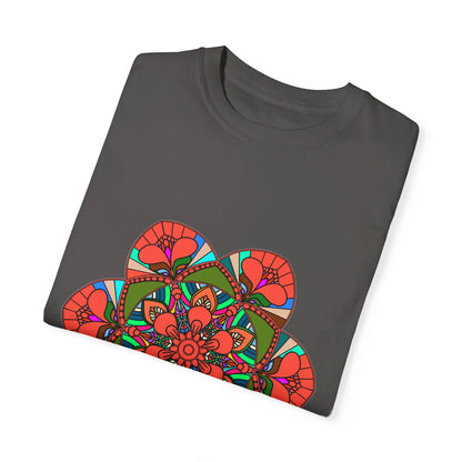 Handcrafted Mandala Design T-Shirt on soft and breathable 100% Cotton