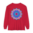 Long Sleeve T-Shirt featuring a beautiful and colorful mandala design
