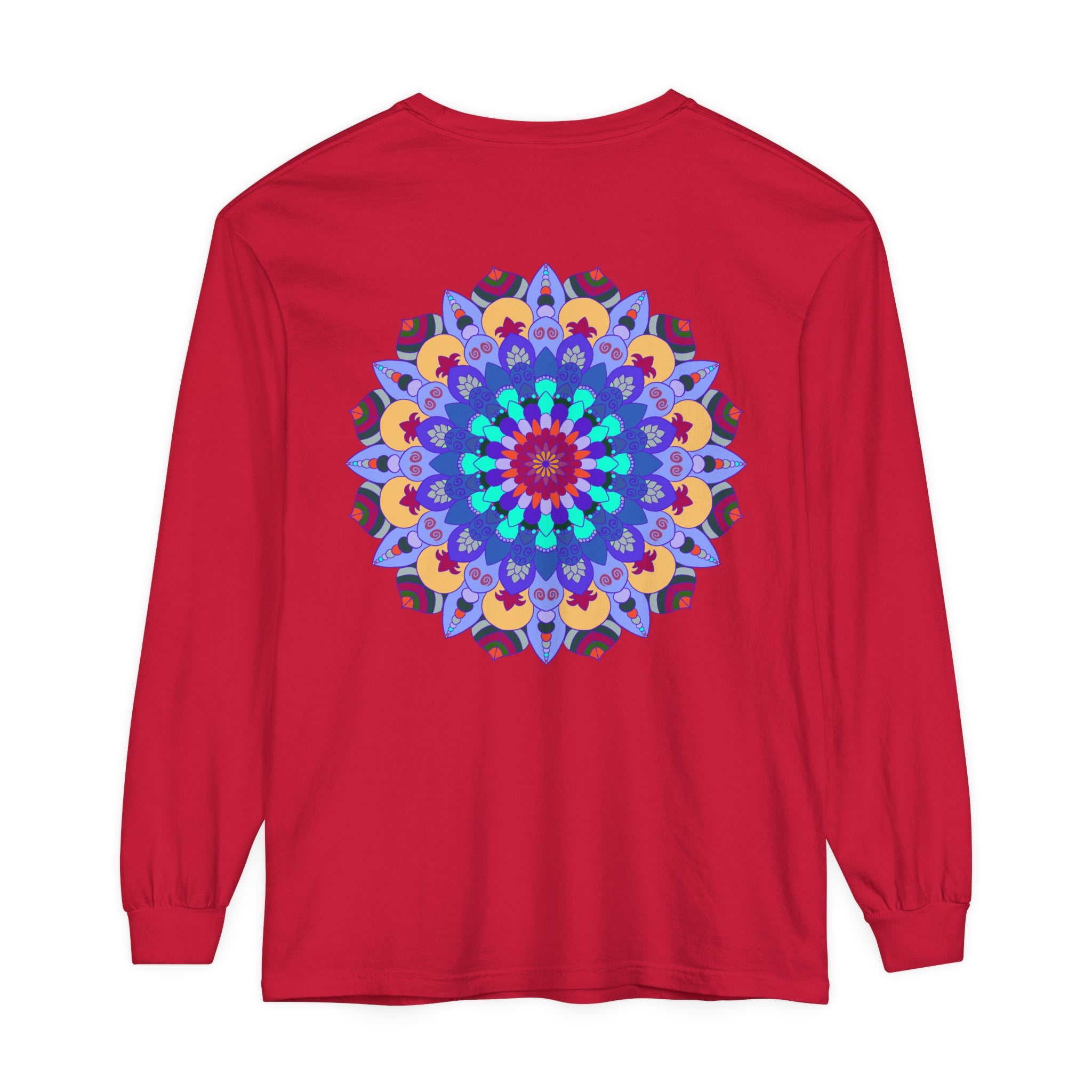  Long Sleeve T-Shirt featuring a beautiful and colorful mandala design