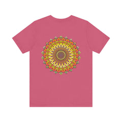 Vibrant Mandala Tee - Peace & Harmony: A beautiful, colorful mandala design representing tranquility and balance on a comfortable t-shirt
