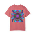 Unisex Mandala T-Shirt featuring Hand-Drawn Mandala Art made from 100% Ring-Spun Cotton and Garment-Dyed for Extra Comfort