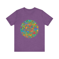 Vibrant Mandala Tee featuring intricate design promoting peace and tranquility