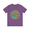 Vibrant Mandala Tee featuring intricate design promoting peace and tranquility