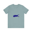 Black Cat Mystery Soft Watercolor T-Shirt - A comfortable and stylish shirt featuring a mysterious black cat design in soft watercolor tones
