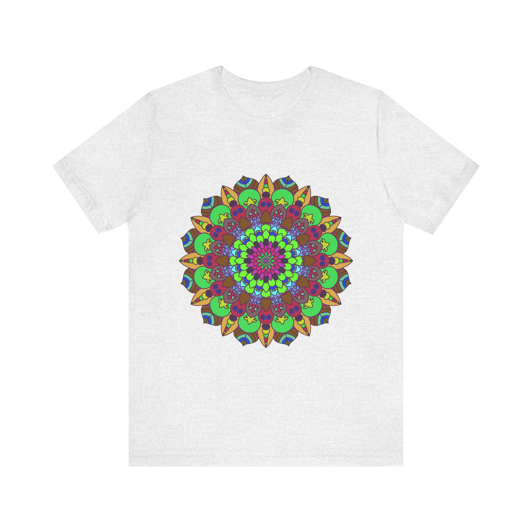 Vibrant Mandala Tee featuring a cosmic and interconnected design, perfect for a unique and eye-catching style statement