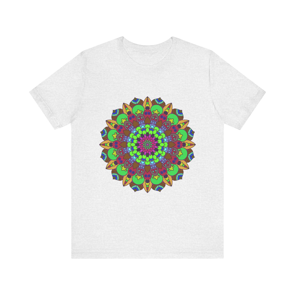 Vibrant Mandala Tee featuring a cosmic and interconnected design, perfect for a unique and eye-catching style statement