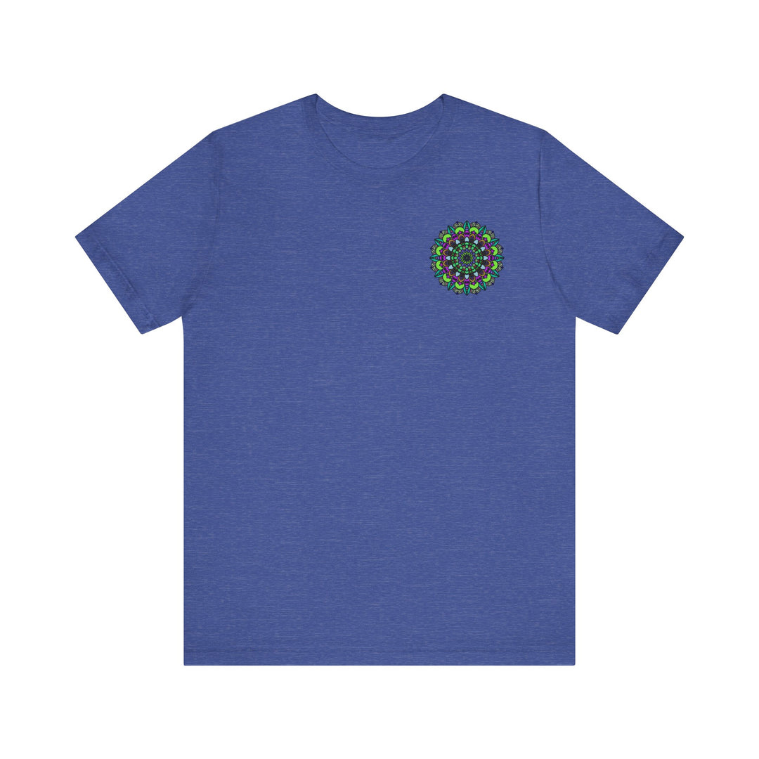 Beautiful Mandala Peace Tee featuring intricate designs symbolizing spiritual harmony and tranquility, perfect for bringing positive energy into your wardrobe