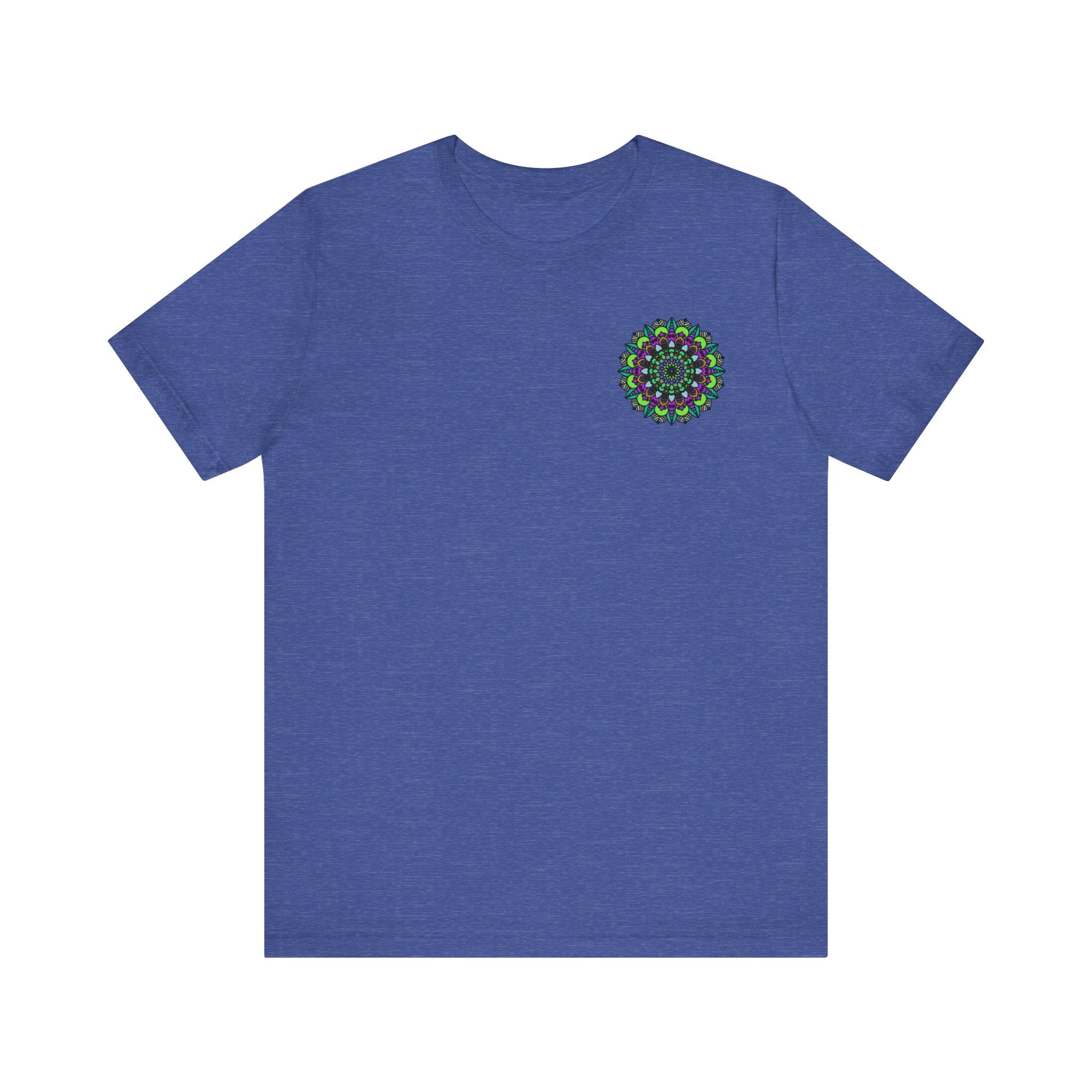 Beautiful Mandala Peace Tee featuring intricate designs symbolizing spiritual harmony and tranquility, perfect for bringing positive energy into your wardrobe