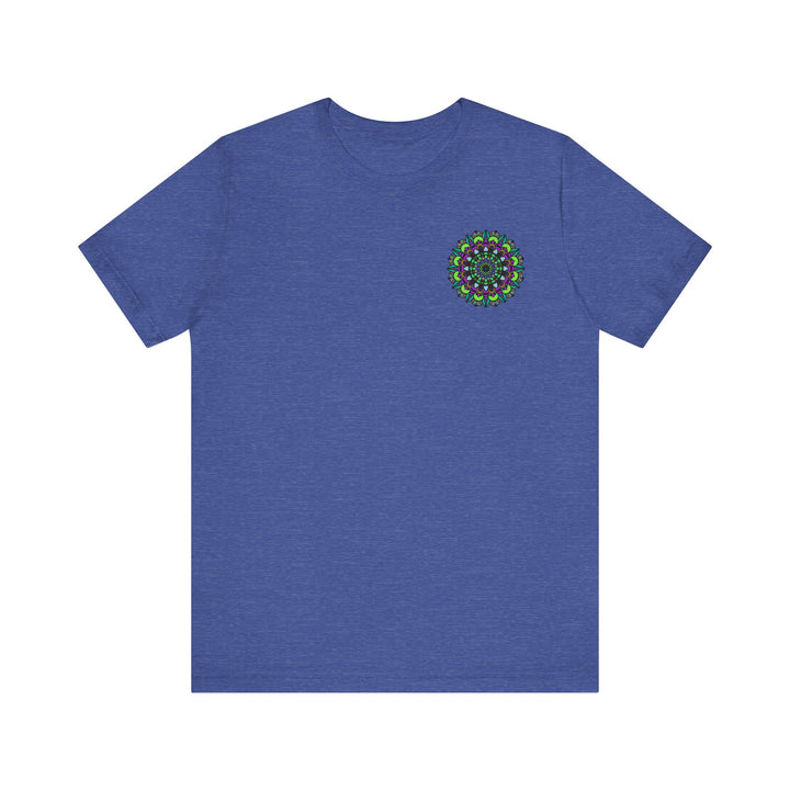 Beautiful Mandala Peace Tee featuring intricate designs symbolizing spiritual harmony and tranquility, perfect for bringing positive energy into your wardrobe