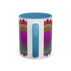 Vibrant Mandala Art Mug with Detailed and Eye-Catching Design