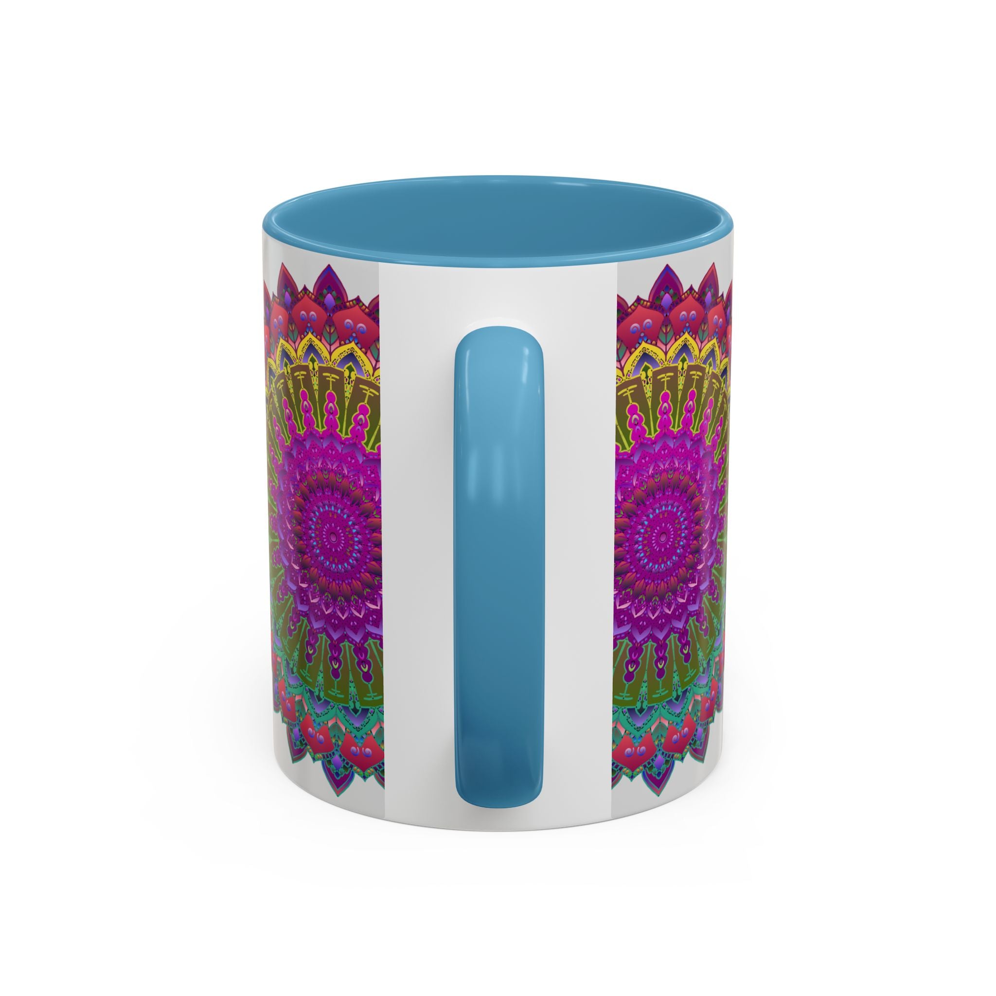 Vibrant Mandala Art Mug with Detailed and Eye-Catching Design